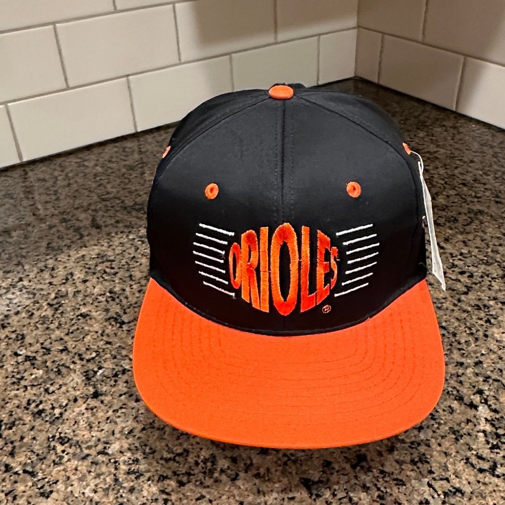 Vtg 90s Baltimore Orioles Annco Snapback MLB Deadstock New